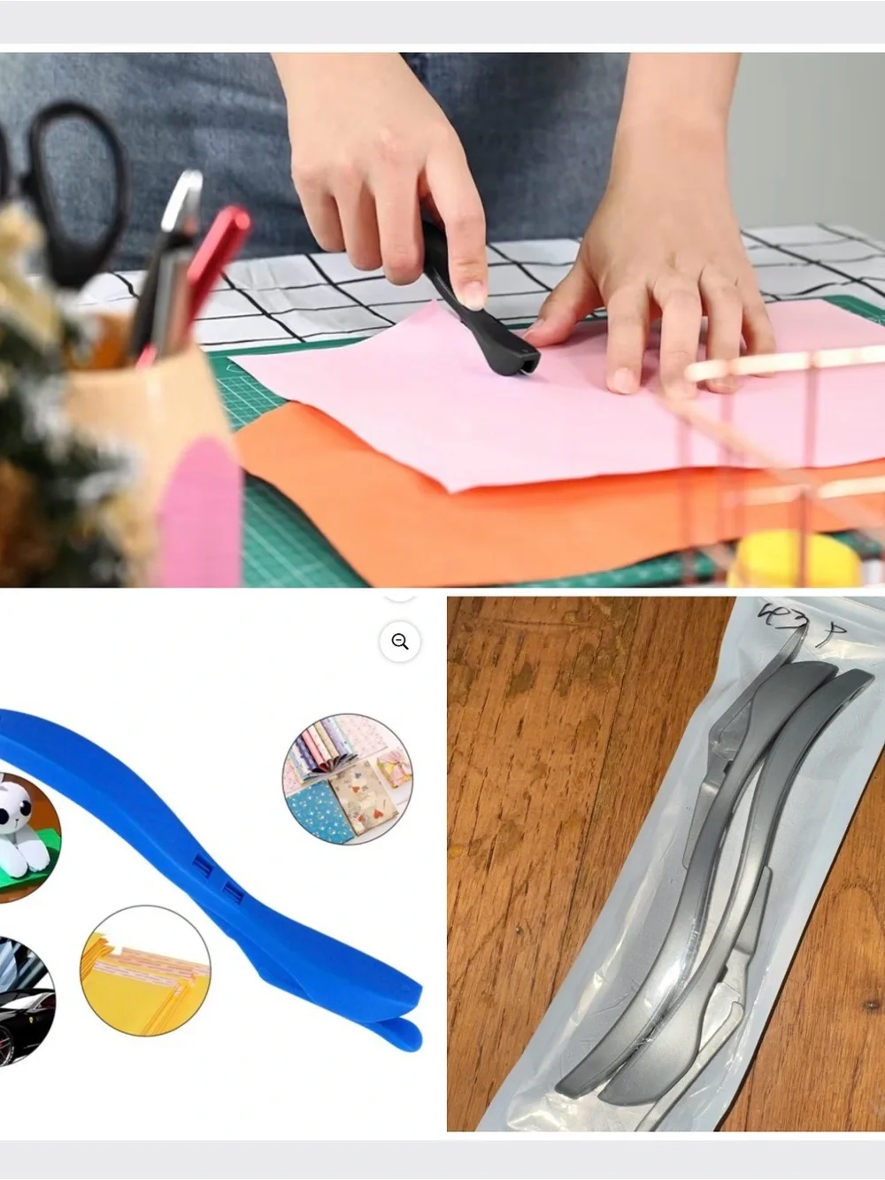 Wrapping Paper Cutter 2 Packs Christmas Gift Wrap Cutter Holiday Sliding